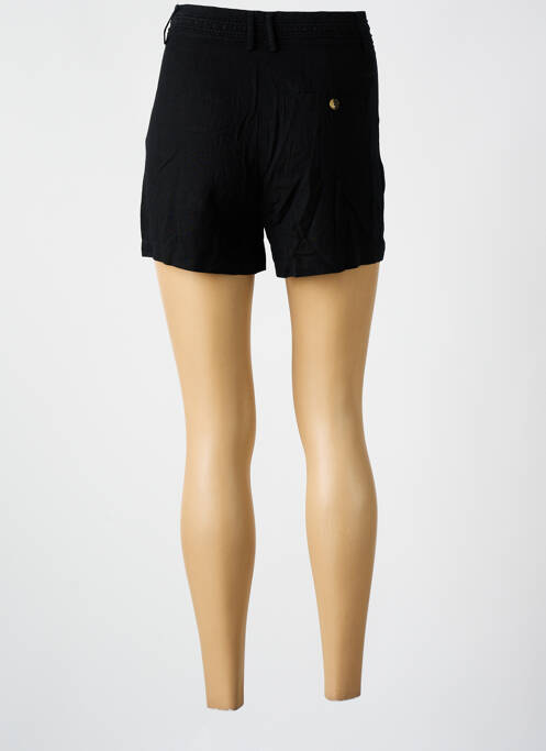 Short fermeture zippée sous rabat boutonné noir FREEMAN T.PORTER femme