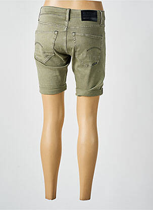 Bermuda slim vert G STAR femme