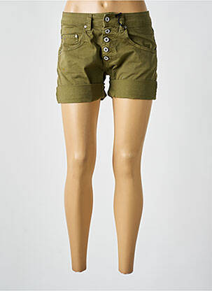 Short poches vert PLEASE femme