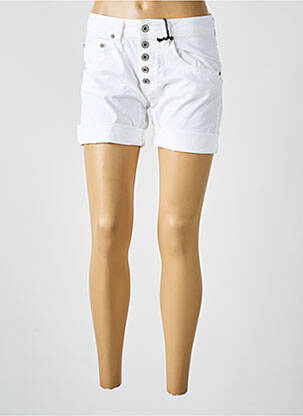 Short poches blanc PLEASE femme