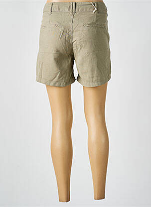 Short fermeture zippée sous rabat boutonné vert LE TEMPS DES CERISES femme