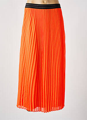 Jupe longue coupe fluide orange LPB femme