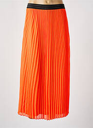 Jupe longue tissage crêpe orange LPB femme