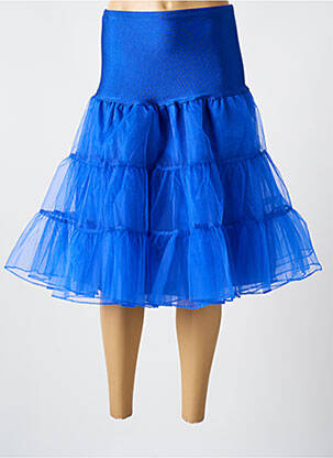 Jupe mi-longue taille haute bleu FOREVER FIFTIES femme