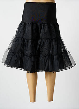 Jupe mi-longue taille haute noir FOREVER FIFTIES femme