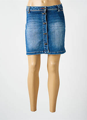 Jupe courte poches bleu FREEMAN T.PORTER femme
