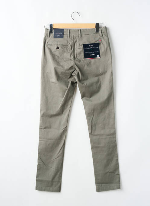 Pantalon chino stretch taille normale gris TOMMY HILFIGER homme
