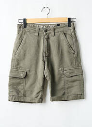 Bermuda stretch taille normale vert LE TEMPS DES CERISES homme