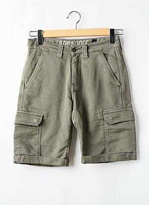 Bermuda stretch taille normale vert LE TEMPS DES CERISES homme