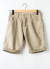 Bermuda stretch taille normale beige LE TEMPS DES CERISES homme