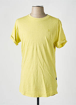 T-shirt coupe droite manches courtes jaune G STAR homme