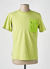 T-shirt coupe droite manches courtes vert DOUBLEHOOD homme