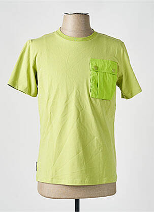 T-shirt coupe droite manches courtes vert DOUBLEHOOD homme