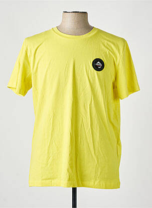 T-shirt coupe droite manches courtes jaune HELVETICA homme