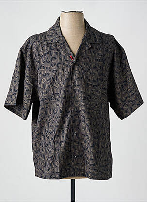 Chemise manches courtes marron HUGO pour homme