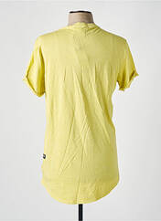 T-shirt jaune G STAR pour homme seconde vue
