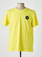 T-shirt jaune HELVETICA pour homme seconde vue