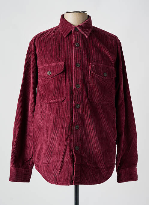Veste casual fermeture boutonnée sur le devant rouge TOMMY HILFIGER homme
