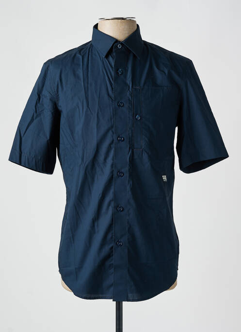 Chemise manches courtes poches bleu G STAR homme