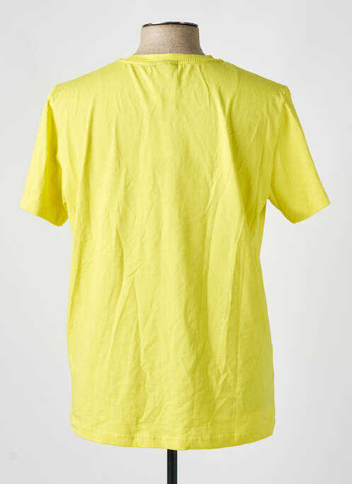 T-shirt coupe droite manches courtes jaune HELVETICA homme