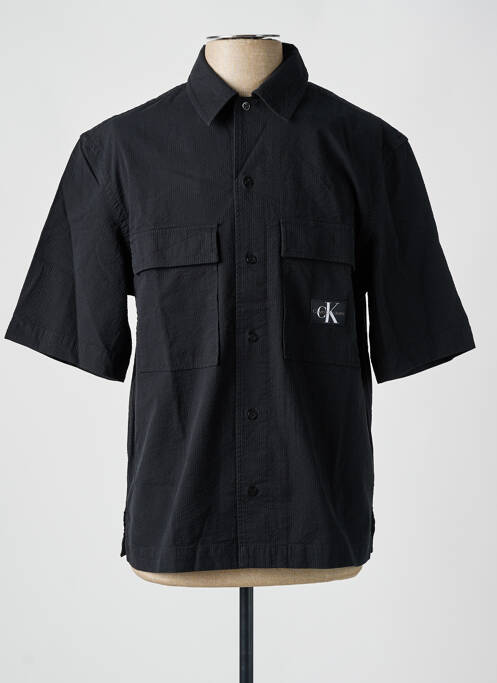 Chemise manches courtes noir CALVIN KLEIN pour homme
