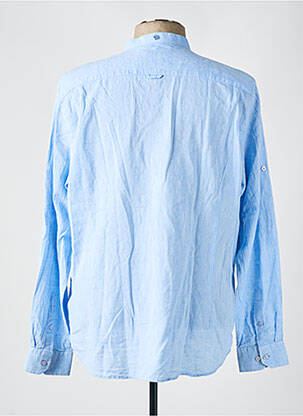 Chemise manches longues manches longues bleu BENSON & CHERRY homme