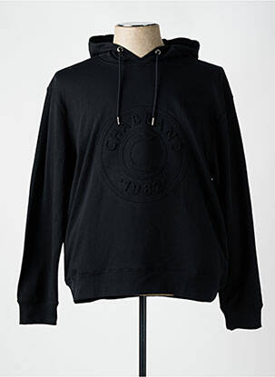 Sweat-shirt à capuche manches longues manches longues noir CHABRAND homme