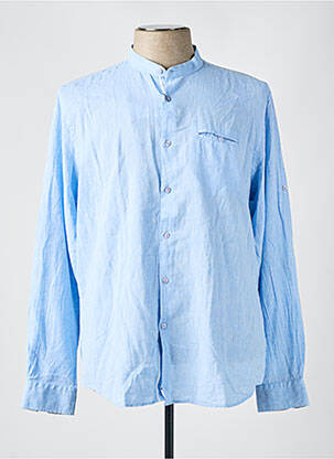 Chemise manches longues bleu BENSON & CHERRY pour homme