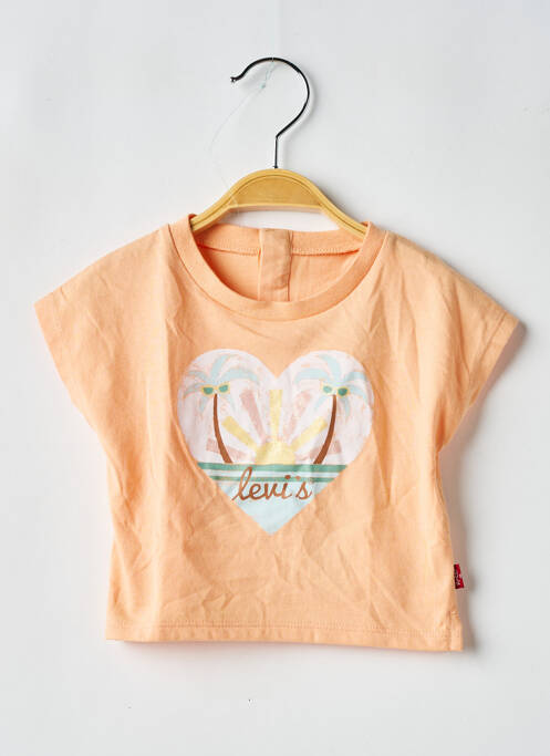 T-shirt coupe droite manches courtes orange LEVIS fille