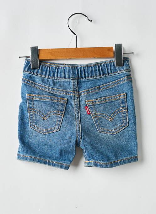 Short coupe droite taille élastique bleu LEVIS fille