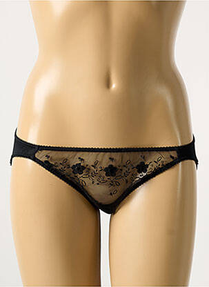 Culotte tissage satiné noir ANTINEA femme