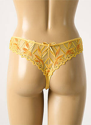 Tanga stretch jaune SIMONE PERELE femme