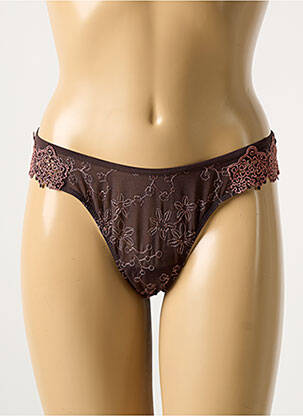Culotte stretch marron MARIE JO femme