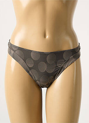 Tanga stretch gris MARIE JO femme