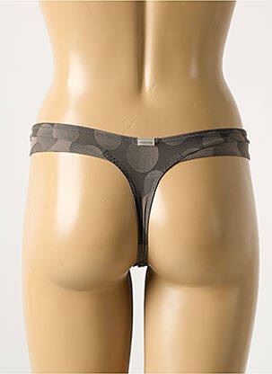 Tanga stretch gris MARIE JO femme