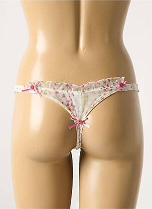 Tanga tissage satiné beige CHANTAL THOMASS femme