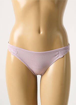Tanga tissage satiné violet LA PERLA femme