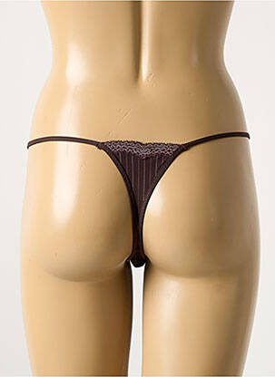 String stretch marron MORGAN femme