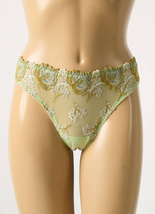 Tanga stretch vert PRIMA DONNA femme