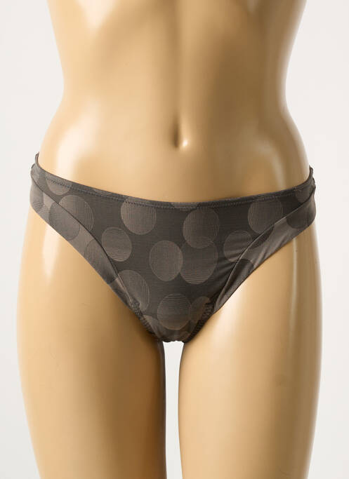 Tanga gris MARIE JO pour femme