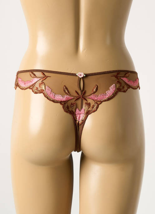 Tanga marron LISE CHARMEL pour femme