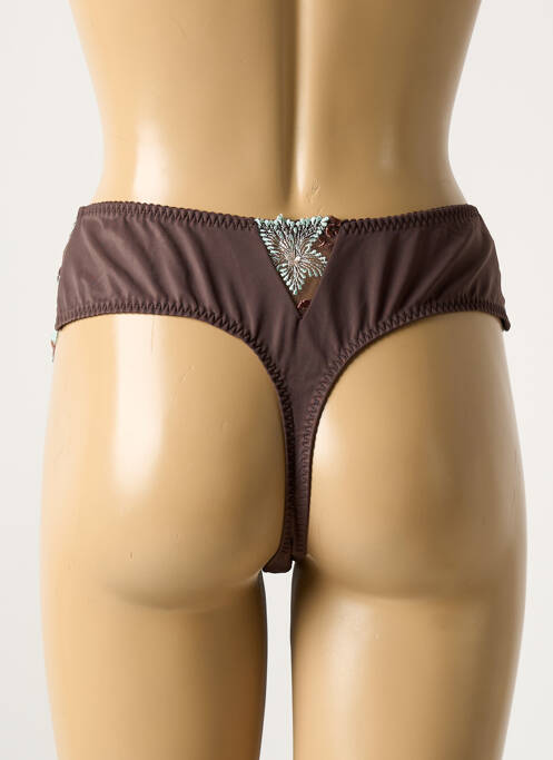 Tanga marron PRIMA DONNA pour femme
