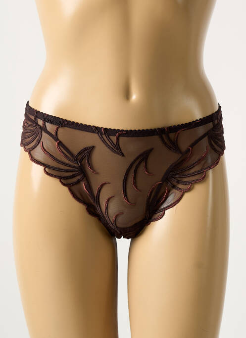 Tanga marron PRIMA DONNA pour femme