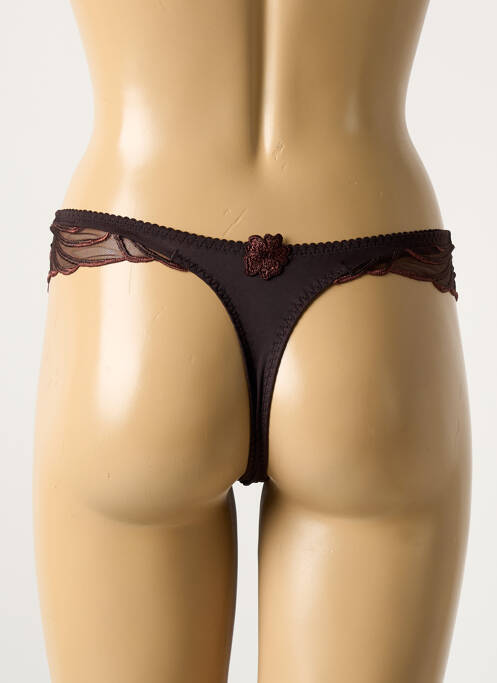 Tanga marron PRIMA DONNA pour femme