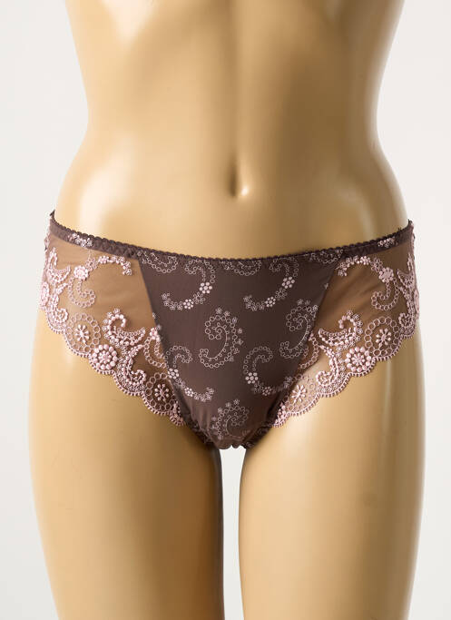 Tanga marron PRIMA DONNA pour femme
