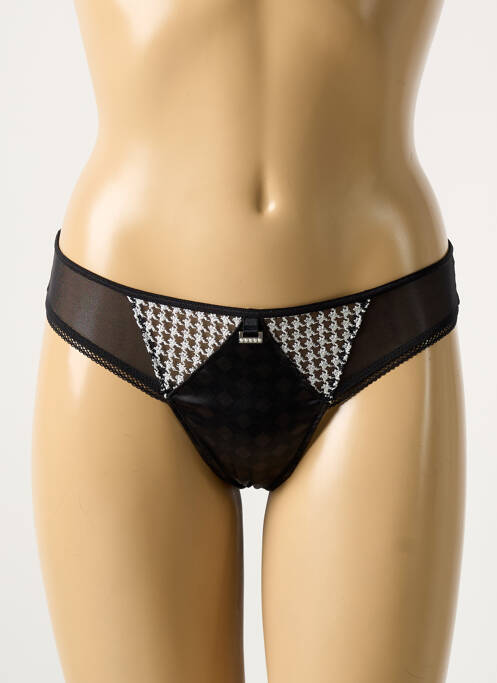 Tanga noir WACOAL pour femme