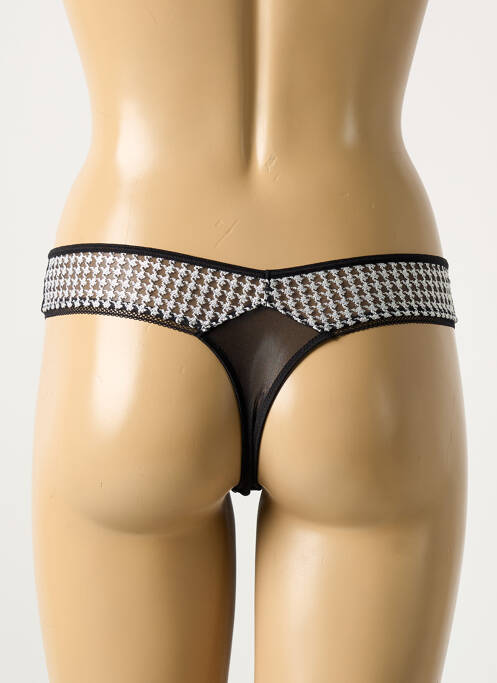 Tanga noir WACOAL pour femme
