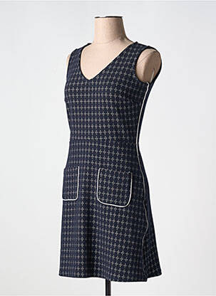 Robe courte sans manche sans manche bleu FILLE A SUIVRE femme
