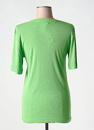 T-shirt stretch manches courtes vert LE COMTE femme