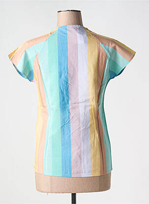 Blouse col rond manches courtes bleu LAURENT ST CYR femme